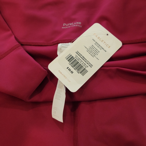 Fabletics High Waist Pureluxe Fitness 7/8 Leggings with Rouched Leg - Picture 5 of 5